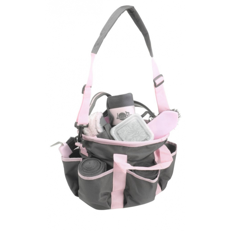 Multi-zakken verzorgingstas Grijs/Roze